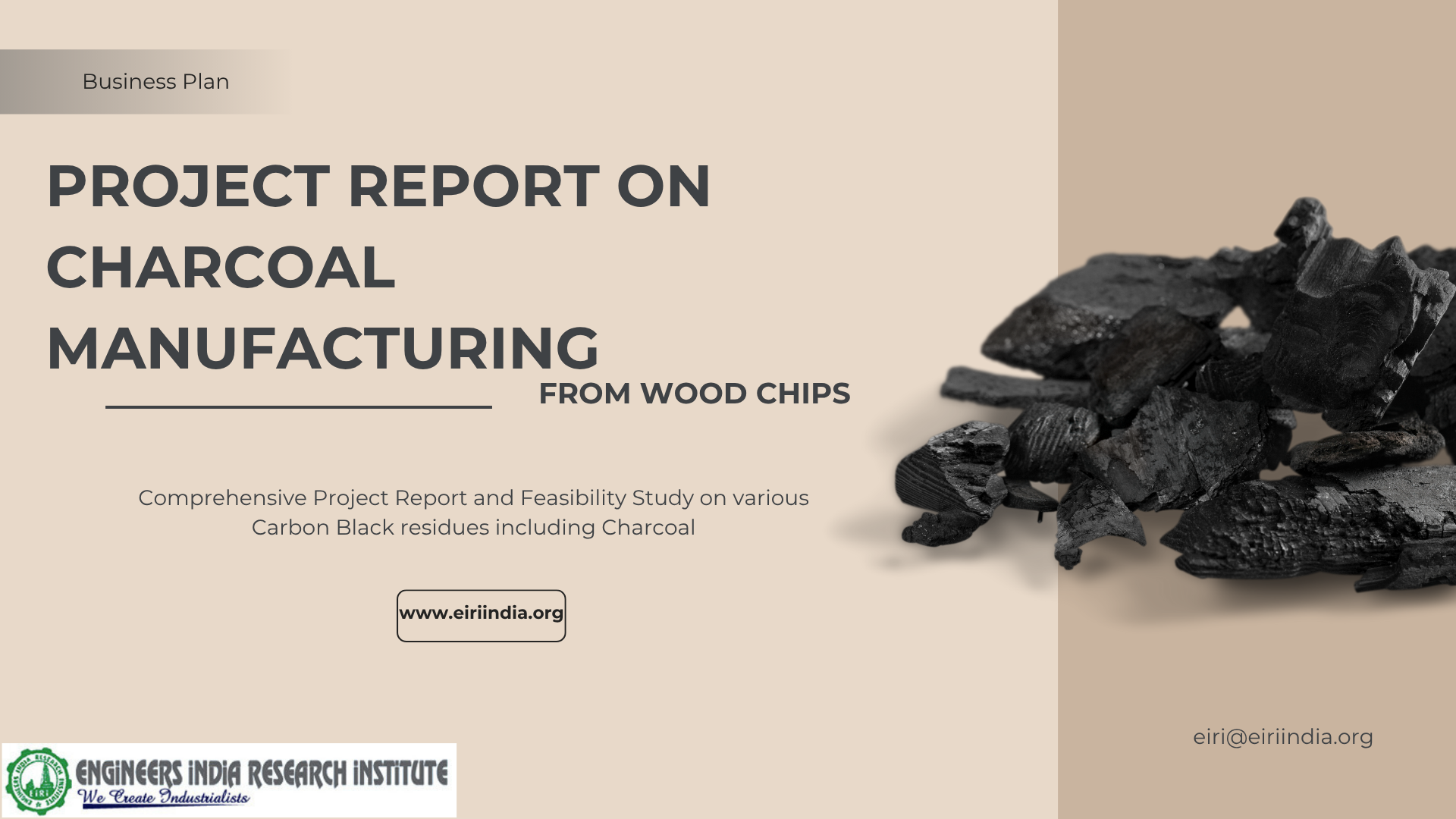 Charcoal Manufacturing from Wood Chips (Capacity: 50 TPD)